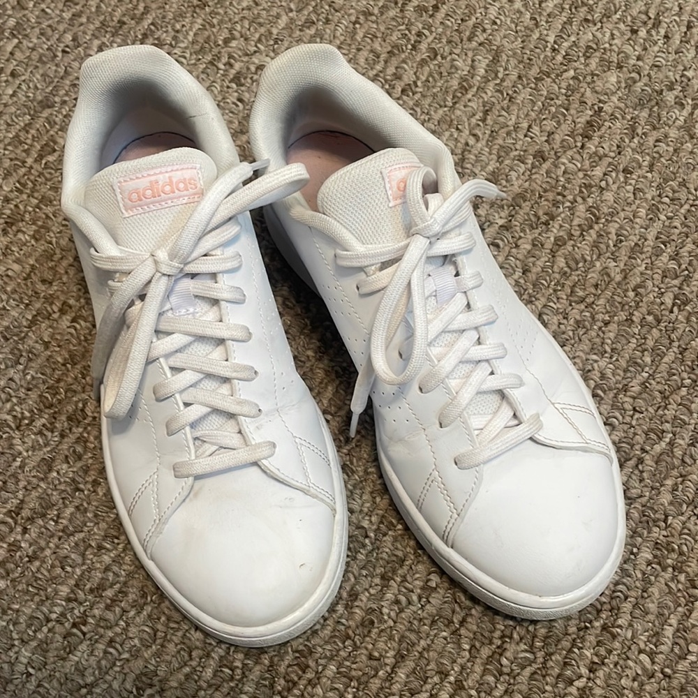 Size 9 white adidas